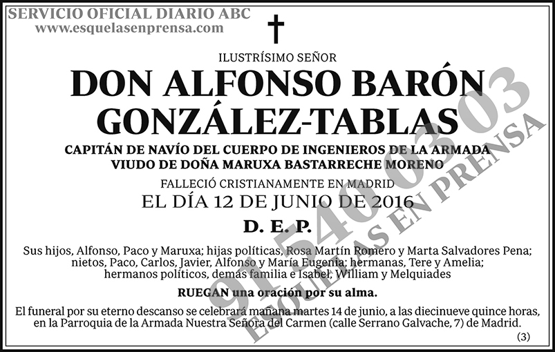 Alfonso Barón González-Tablas
